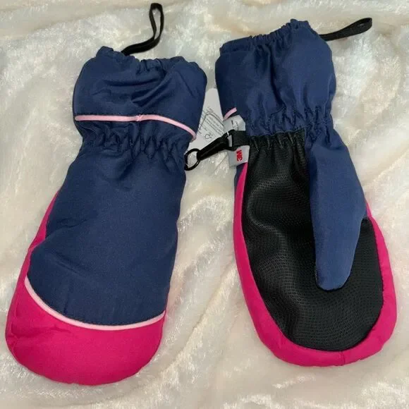 3M thinsulate children’s mittens size 4.5 navy and pink NWT - Picture 1 of 7